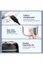 Men's electric shaver - wet & dry electric shaver - USB Recharge - IPX7 Waterproof - For home - travel - business - & gift (silver) - 3