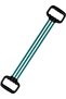 Chest Extender - Resistance Band - Build Muscle Strength - Six-Tunnel System - 60 cm - Green