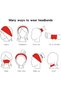 Women's Sports Headbands - Running Sweatbands - 12-Pack Women's Headbands - Elastic Hairbands - Fitness Running - 4