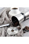 This manual/handheld coffee grinder features a ceramic grinding mechanism and is suitable for espresso, with 8 grind settings. - 6