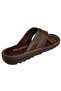 231204 Men's Genuine Leather Comfort Sole Daily Slippers - 7
