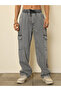 Men Cargo Pocket Relaxed Fit Jogger Jeans - 2