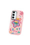 Samsung Galaxy S23 Compatible Case Camera Protector Pink Silicone Couple Phone Case Heart Pattern - 3