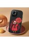 Redmi 10C Compatible Case Camera Protector Black Silicone Couple Phone Case Girl Patterned - 2