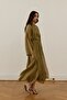 Giada Asymmetrical Skirt Suit Olive - 2