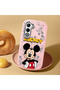 Oppo A5 Compatible Case Camera Protector Pink Silicone Couple Phone Case Character Patterned - 2