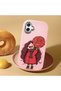 Samsung Galaxy A07 Compatible Case Camera Protector Pink Silicone Couple Phone Case Girl Patterned - 2