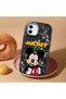 iPhone 12 Compatible Case Camera Protector Black Silicone Couple Phone Case Character Patterned - 2