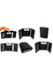 Genuine Leather Vertical Magnet Unisex Black Wallet with Gift Box Mcz3018 - 2