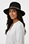 Women's Stylish Straw Black Bell Hat |   Bow-Tie Gift Design - 3