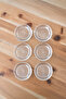 Berissa Glass Bowl Mini Serving and Presentation Bowl - Cake and Dessert Plate - 12 cm Mini Breakfast and Snack Plate Set of 6 - 3