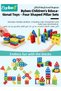 10 Pieces Montessori Toys for 1-3 Years Toddlers, Kids Wooden Toys, Wooden Sorting & Stacking Toys, Preschool Educational Toy for Children, Stacking Rings, Xylophone, Clock Bead Maze - 2