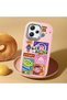 Redmi 12 4G/5G Compatible Shock-Absorbing Camera Protected Pink Silicone Case - 3