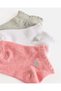 Infant Girls Assorted Ankle Length Socks 3 Pairs - 3