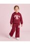 Girls Burgundy Hooded Sweatshirt - 2
