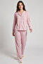 Printed Lapel Collar Pyjama Set