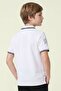 Embroidery Print Polo T-Shirt with Short Sleeves - 4