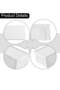 Storage Baskets Set of 8 Plastic Storage Baskets Hollow Rectangular Storage Boxes with Handle Storage Bins for Office Bathroom Bedroom Home & Kitchen(White) - 7