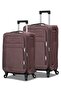 Lucky Power 2PCS Set(20/24 Inch) Luggage Soft Material, Lightweight, Secured Lock, 4Spinner Wheels, Expandable