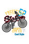 Freestyle Bicycle 60 Printed Women's T-Shirt - 4
