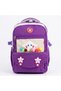 Set of 3 Children's Primary School Bags with Pen Holder and Lunch Bag Backpack Purple - 5