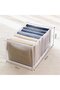 Two-piece storage compartment, washable and foldable, white. - 2