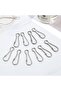 40 Ceiling Hook Spring Clips Multifunctional Silver - 2