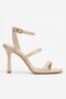 Lunea Women's Three-Stripe Thin Heel Patent Leather Heeled Shoes 11cm - 2