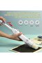 This sushi making kit includes a rolling mat mold and DIY kitchen utensils; it is white. - 2