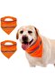 2-piece triangular dog headband with reflective safety strips and fluorescent green trim