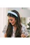 Blue Spa Headbands for Washing Face or Makeup, Sponge Bubble Skincare Headbands, Puffy Terry Cloth H - 2