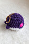 La'Graccio Paris Fish Figure Charm Keychain Purple - 2