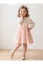 Girl's French Lace Noble Linen Dress - 2