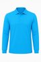 Children's Unisex Turquoise 2-Piece Polo Collar School T-Shirt Set Short Sleeve + Long Sleeve 100% Cotton Lakos Fabric - 8
