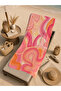 Retro Pink Orange Wavy Psychedelic Pattern 70X150 Beach Towel - Digital Printed Bath Towel - 2