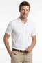 Men's White Regular Fit Polo Collar 70% Cotton Plain T-Shirt Non-Curling Collar Short Sleeve Polo Collar T-Shirt