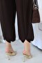 Modal Fabric Design Shalwar Trousers Brown - 6