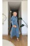 Women's Removable Cape and Washable Skirt Denim Suit - 2