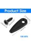 100 black frame clips with metal rotating knobs and screws for hanging artwork decorations. - 3