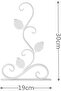 Hooks Hooks Cast Iron Wall White 2-Piece Plant Pot Wall Hook Screws Basket Lantern Brackets Suitable Plant Baskets Lanterns - 2