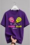 Unisex Oversize Tennis Printed T-Shirt 100% Cotton Tennis Themed Comfortable Fit Short Sleeve T-Shirt
