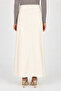Pocket Detail Front Zipper A-Line Maxi Long Skirt - 5