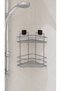 Lifetime Stainless Two-Tier Adhesive Bathroom Corner Shelf - 4