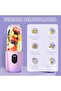 500ml pink portable USB blender. - 4