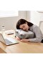 Office Nap Pillow Memory Cotton, Cute Pink Pillow with Ear Hole, Soft Nap Pillow, Ear Pillow for Sid - 5