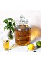 Glass Pitcher with Handle & Black Plastic Screw Lids Leak Proof, Versatile Glass Pitcher, Glass Wate - 7