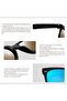 Square Folding Polarized Sunglasses for Mens Women UV400 Protection | Trendy Rectangular Ligh - 4
