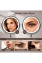 10x Large Lighted Makeup Mirror, Rechargeable 8" Height Adjustable Vanity Mirror, 1x/10x M - 5