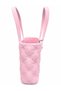 Women's Quilted Pattern Eva Material Water Resistant Large Tote Bag with Decorative Accessories - 2
