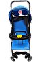 عربة أطفال SMR Kids 711A خفيفة الوزن وسهلة الطي، لون فحمي - 3